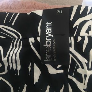 A line black n white skirt